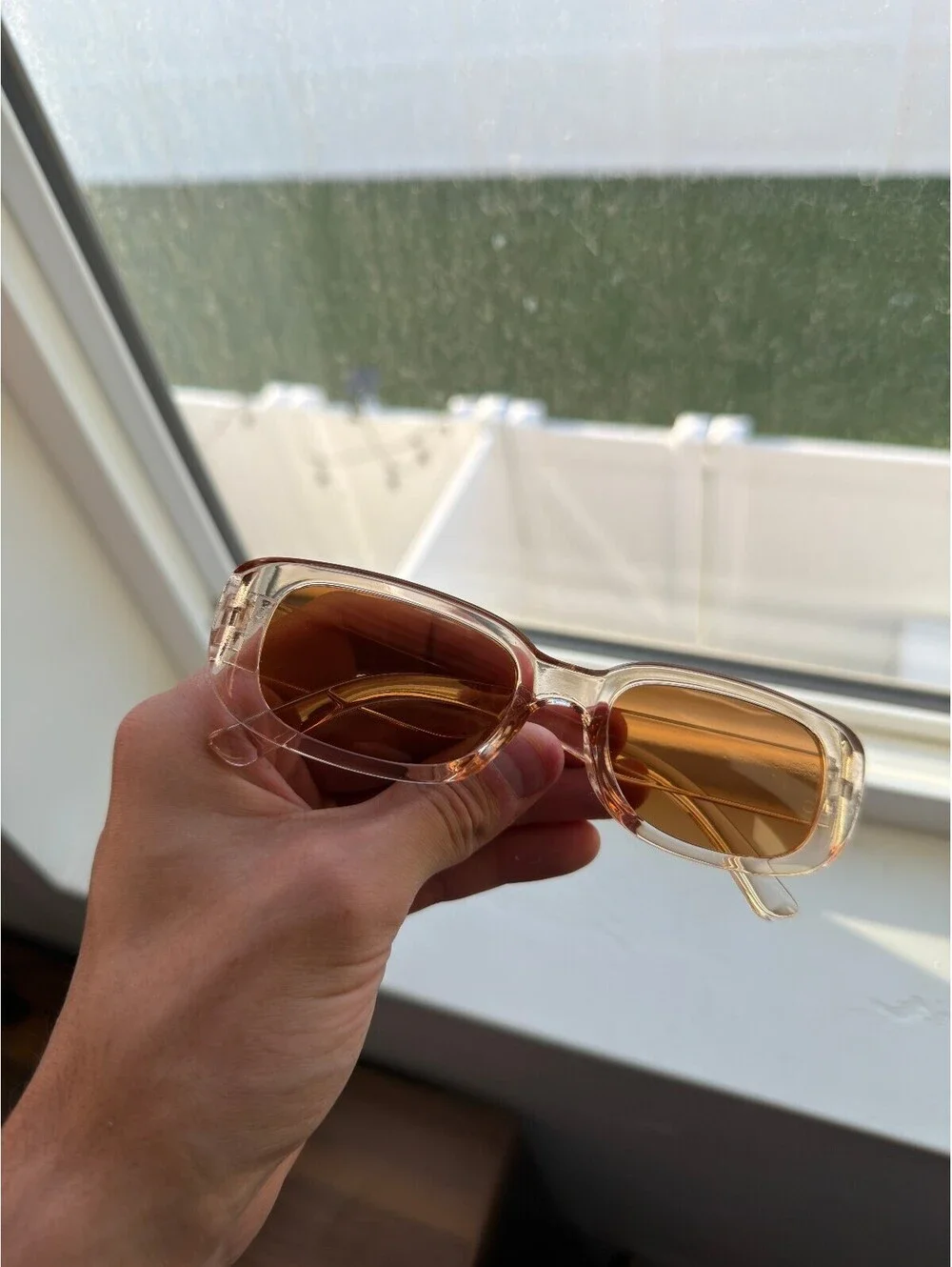 Modern Style Champagne Sunglasses A-96